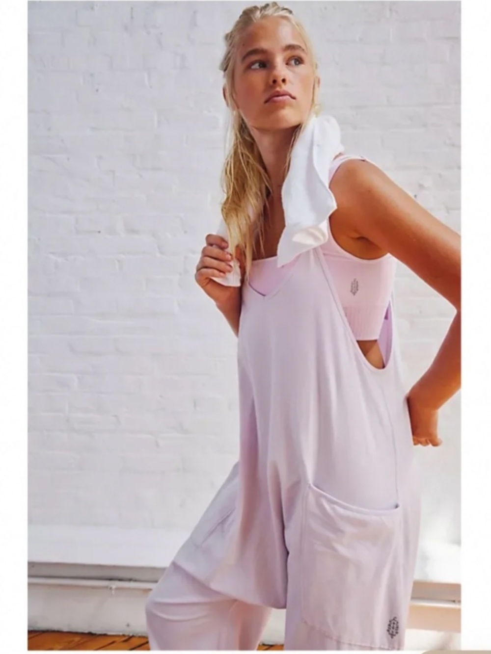 FP Movement by FP Hot Shot Onesie in Rose Quartz Sz XS NWT $70R - Picture 5 of 7